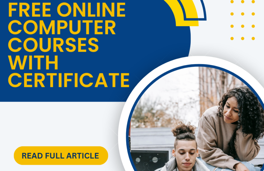 Best Free Online Computer Courses With Certificate